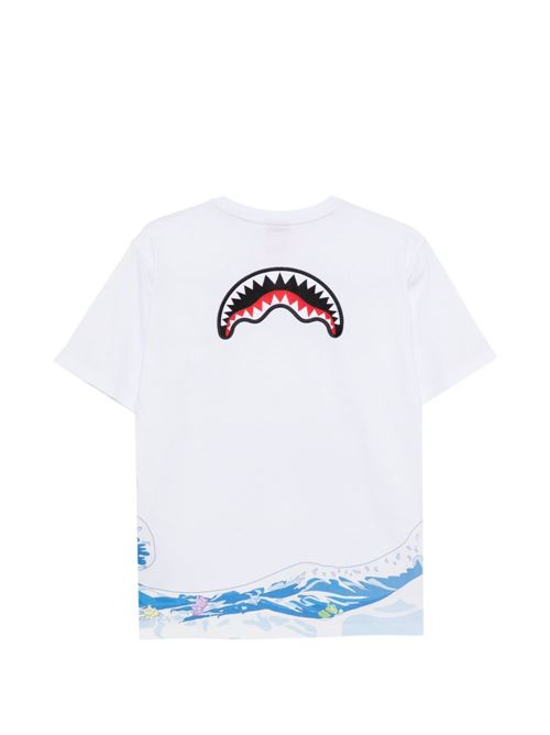 T-shirt bambino Sprayground bianca a manica corta Sprayground kids | SPY1435X